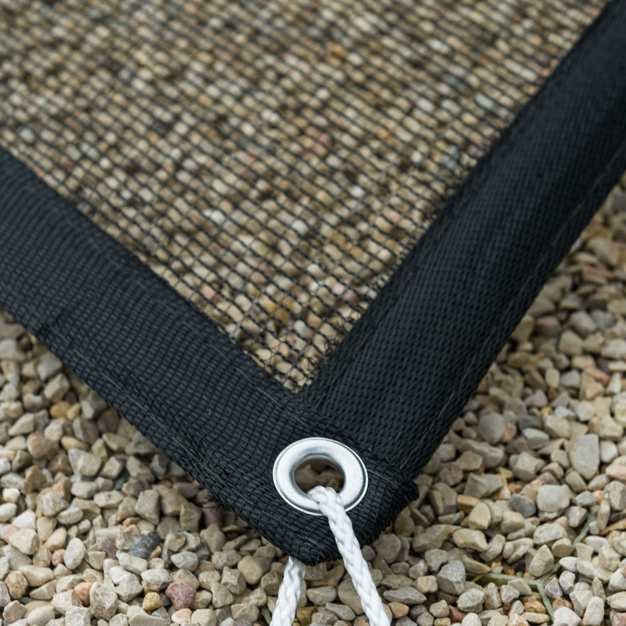 WERKA PRO Rectangular Pool Net - 4x7m UV Resistant Black Cover