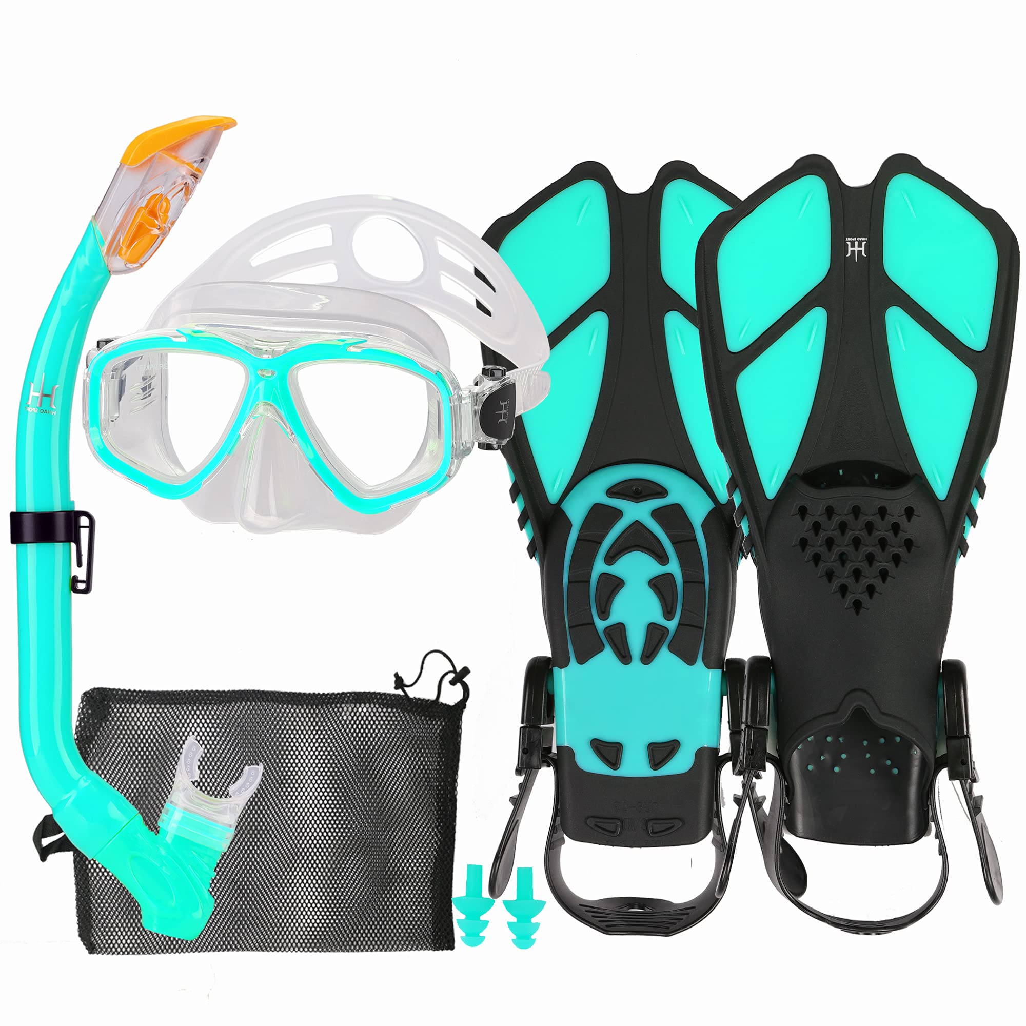 Jolof Store Kids Snorkeling Set | Dry Snorkel, Mask & Adjustable Fins