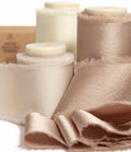 Vitalizart Silky Satin Ribbon - 1.5" x 15 Yard Handmade Frayed Edge