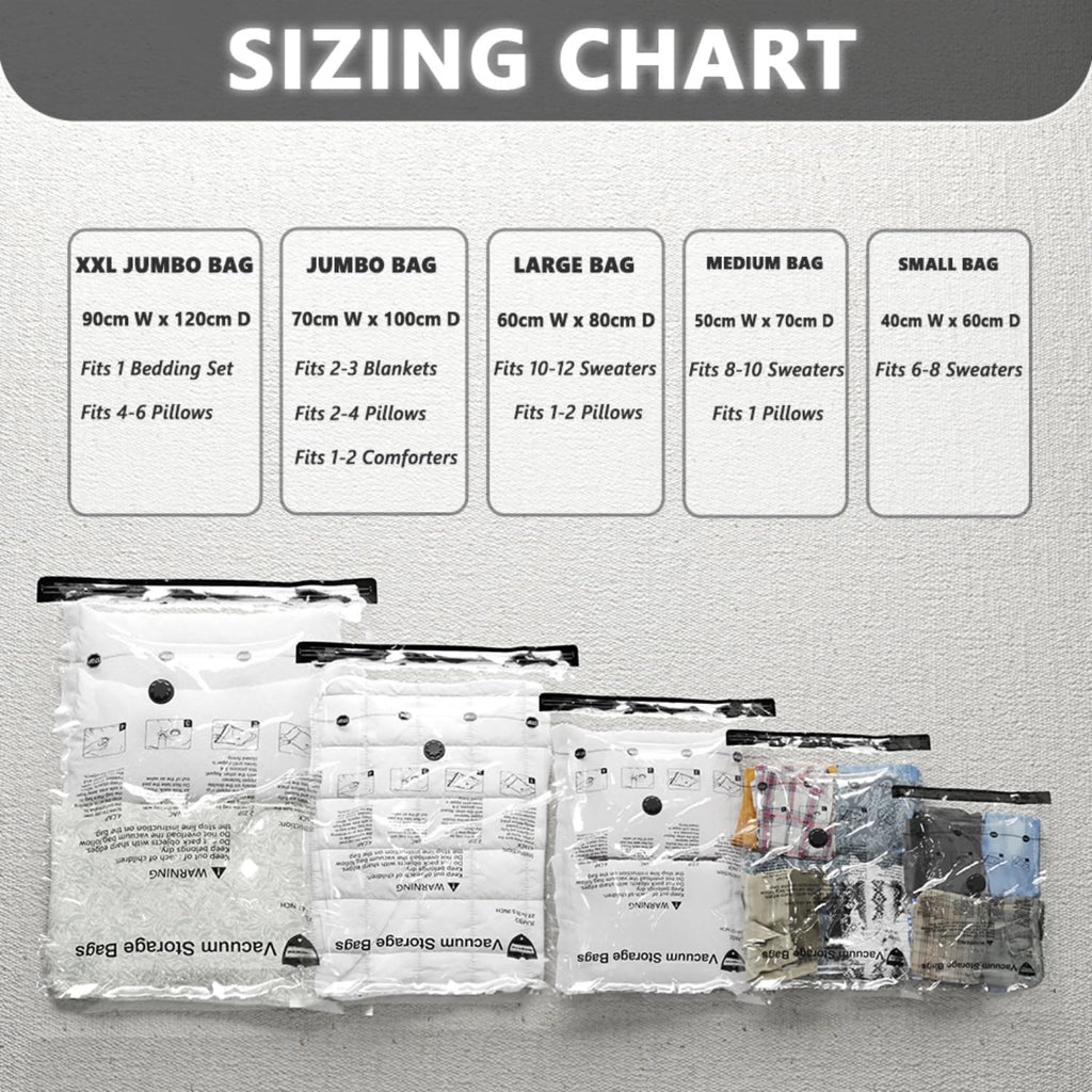 Vacuum Storage Bags 8 Small, Space Saver Bags with Travel Hand Pump, Compression Seal Bags for Clothes, Duvets