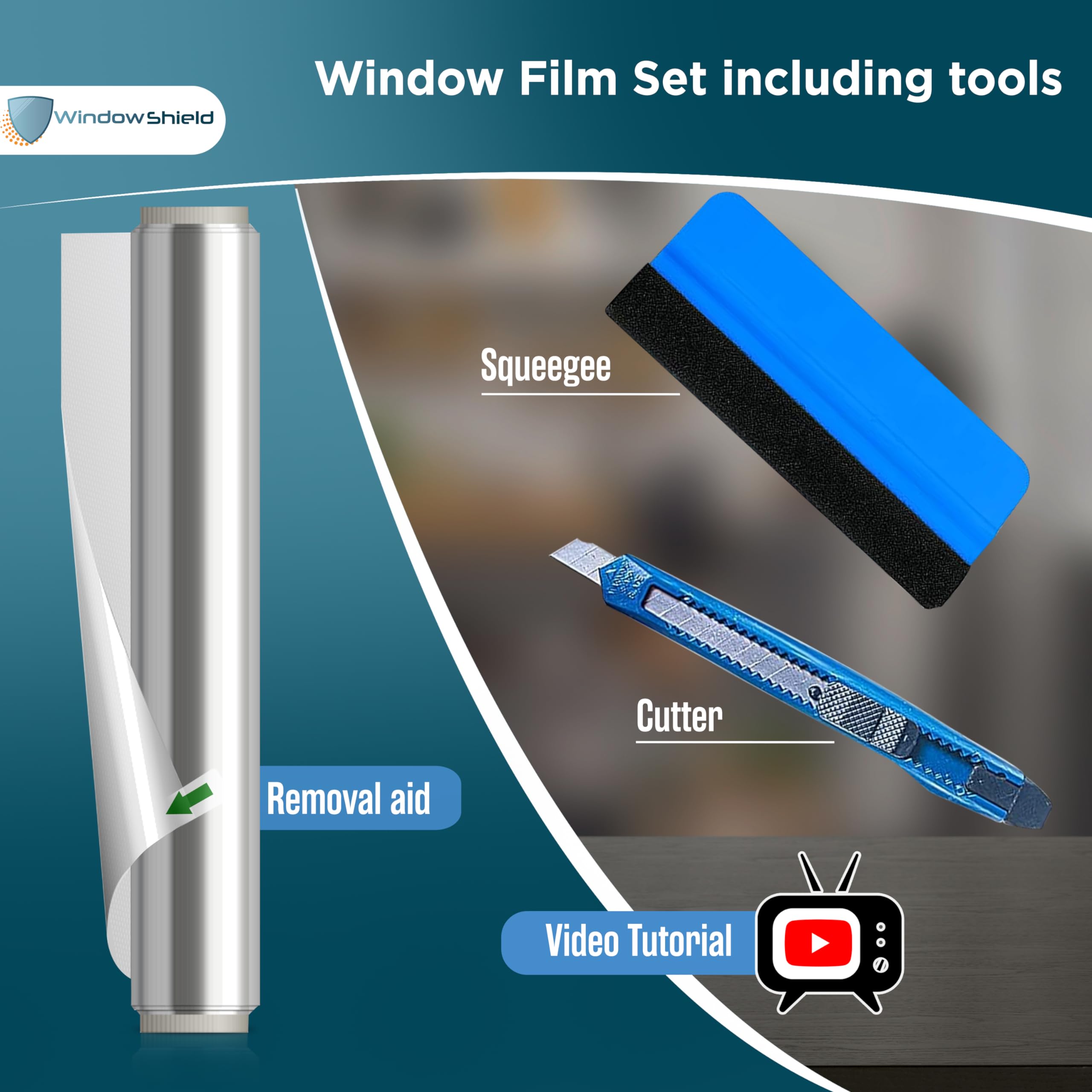 WindowShield One Way Mirror Privacy Film – Heat Control & UV Blocking Silver
