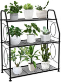 VyGrow 3-Tier Metal Plant Stand – Heavy Duty Indoor & Outdoor Rack