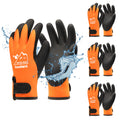 toolant Waterproof Winter Work Gloves – 3 Pairs Thermal Insulated Orange