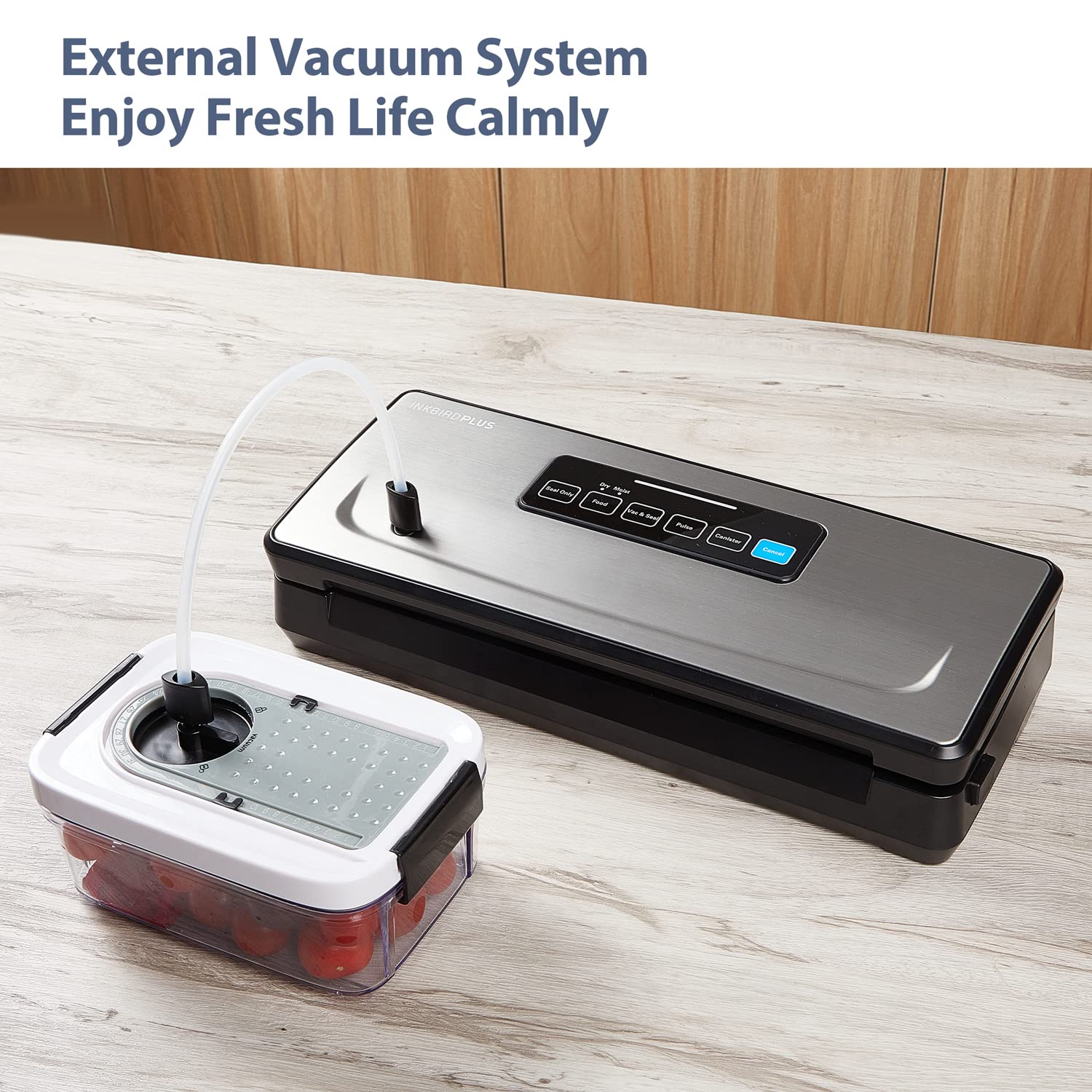 INKBIRD Vacuum Sealer Machine | 85kPa Automatic Food Sealer with Cutter