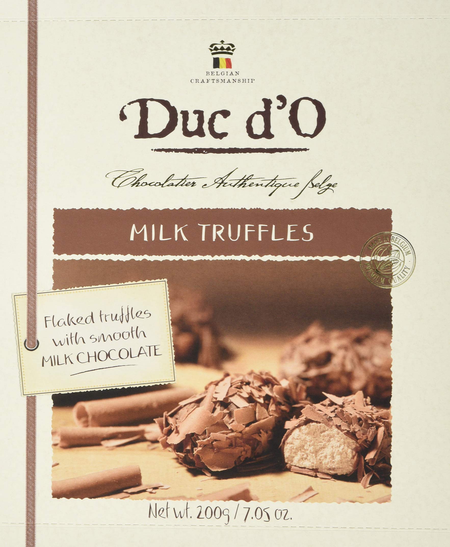 Duc d'O Milk Chocolate Truffles – Gourmet Belgian Confectionery, 200g