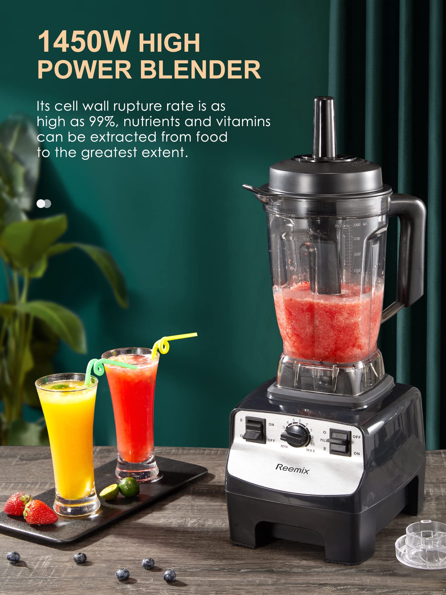 Jolof Store 2000W High-Speed Smoothie Maker | 2L BPA-Free Blender