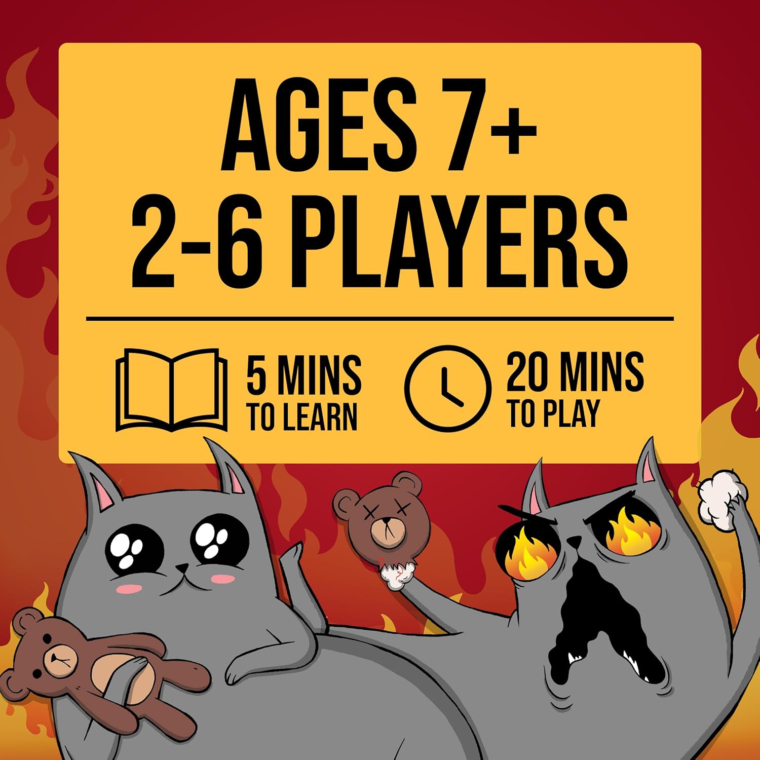 Exploding Kittens Strategy Board Game – Family Party Game for 2-6 Players