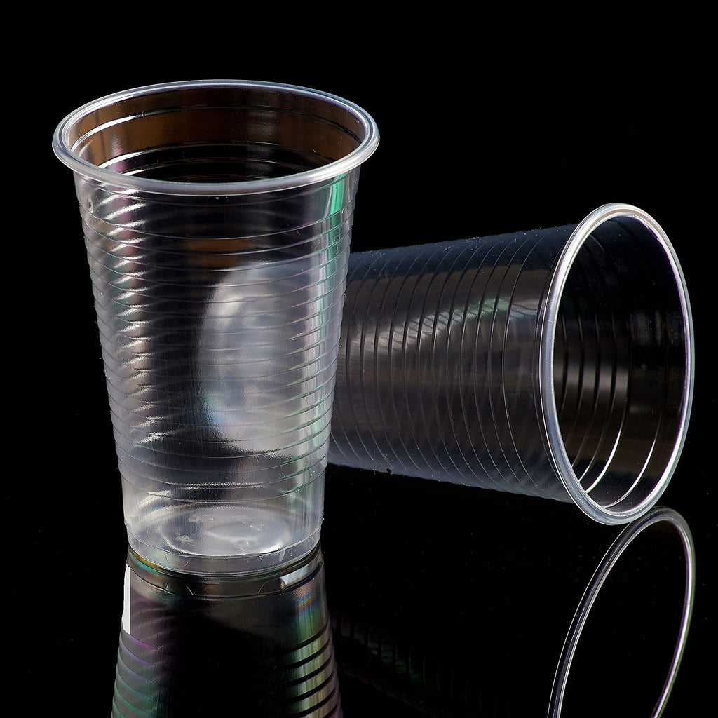 Shefa Clear Plastic Cups - 3000 Pack Bulk 180ml Disposable Party Glasses