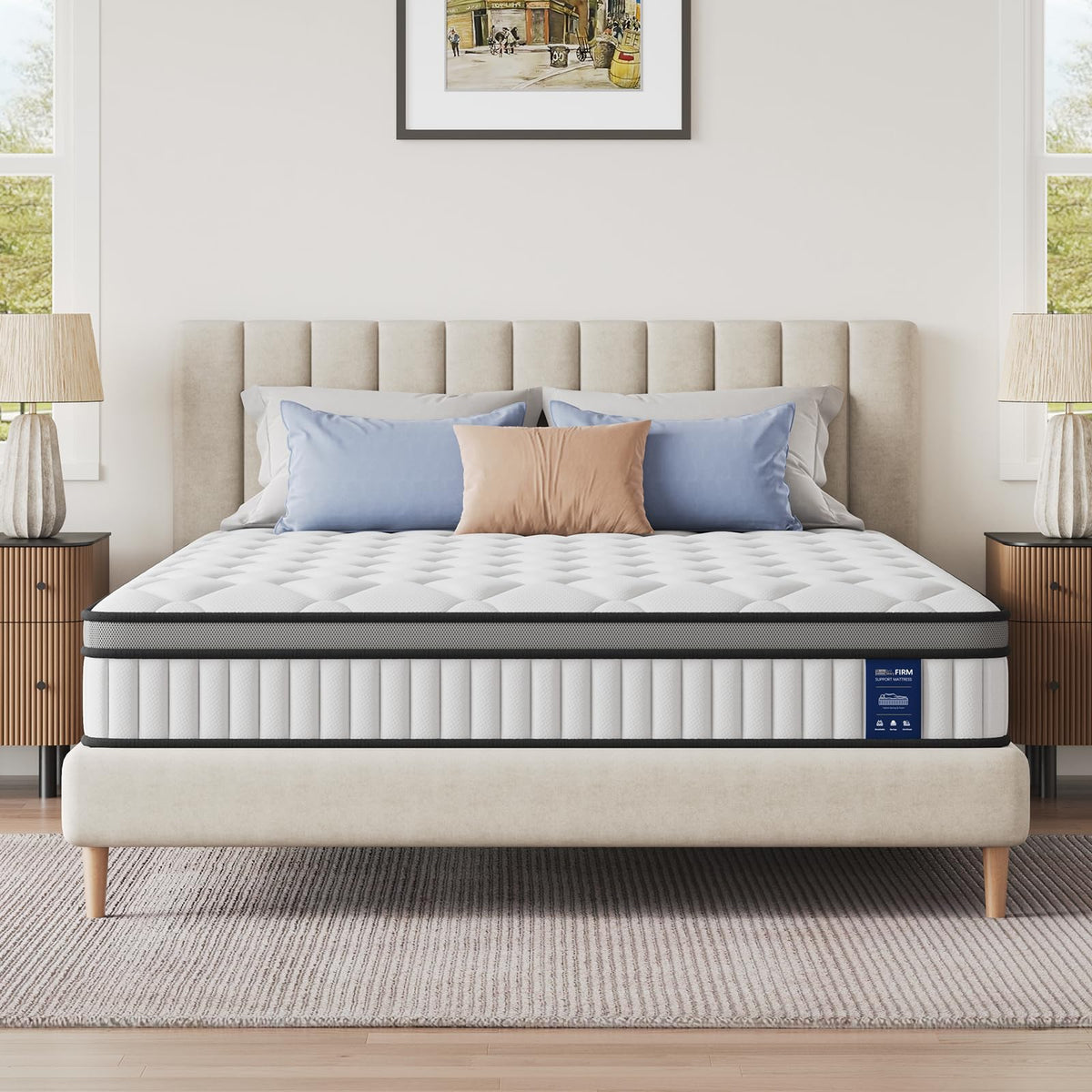 BedStory Small Double Hybrid Mattress, 22cm Pocket Sprung, 120x190cm - image 1