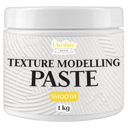 Creative Deco White Modelling Paste – 1kg Fine Texture Acrylic Medium