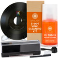 SPINCARE 5-in-1 Vinyl Record Cleaning Kit with Anti-Static Solution