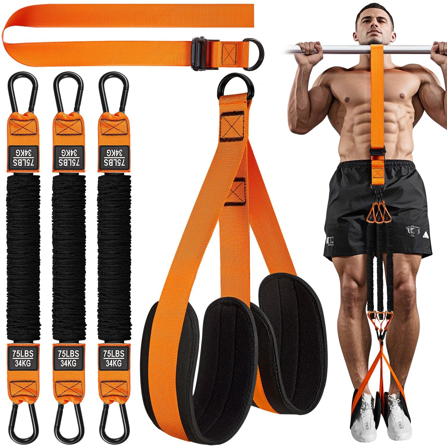 Pull Up Assistance Bands – Heavy Duty Adjustable Resistance