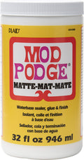 Mod Podge Matte Waterbase Sealer, Glue and Finish for Crafts - 32 oz