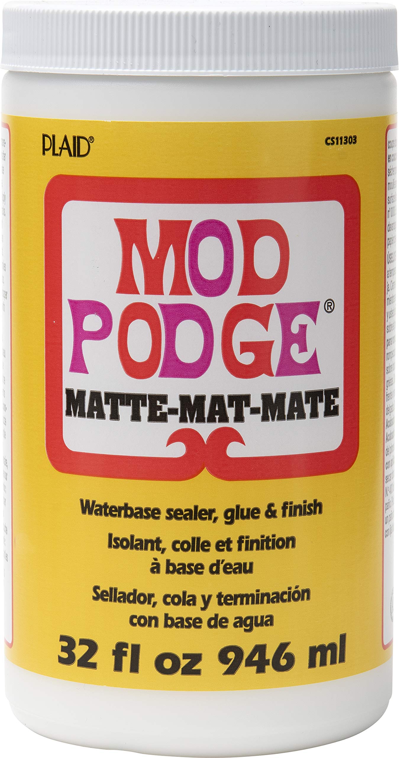 Mod Podge Matte Waterbase Sealer, Glue and Finish for Crafts - 32 oz