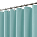 FY&XZH Waffle Weave Shower Curtain - Heavy-Duty Fabric with Hooks, Blue