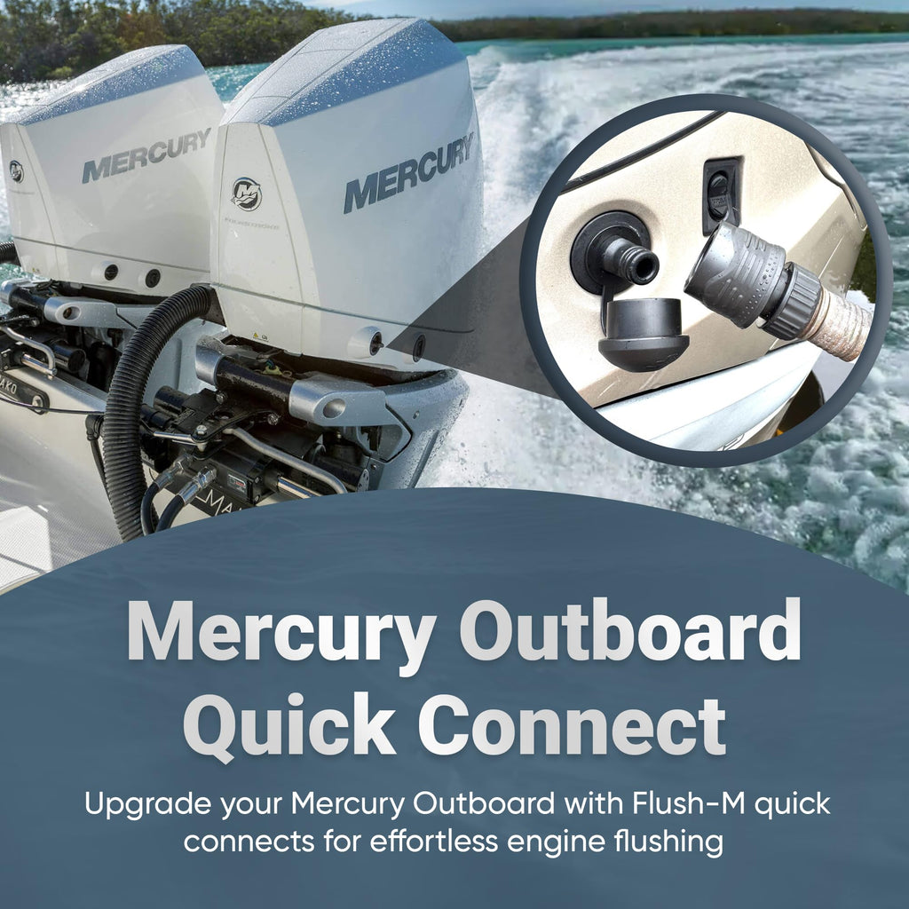 Flush-M Outboard Quick Connect Flush Kit for Mercury 75-500HP Engines