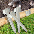 AMLOOPH Heavy Duty Railway Sleeper Brackets – 10 Pack Galvanized Steel