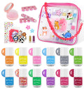 ETYJO Kids Nail Polish Set - 12 Non-Toxic Water-Based Peel Off Colors