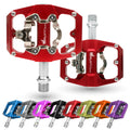 IMPALAPRO Dual Function MTB Pedals | Flat & SPD Clipless 9/16" - Red