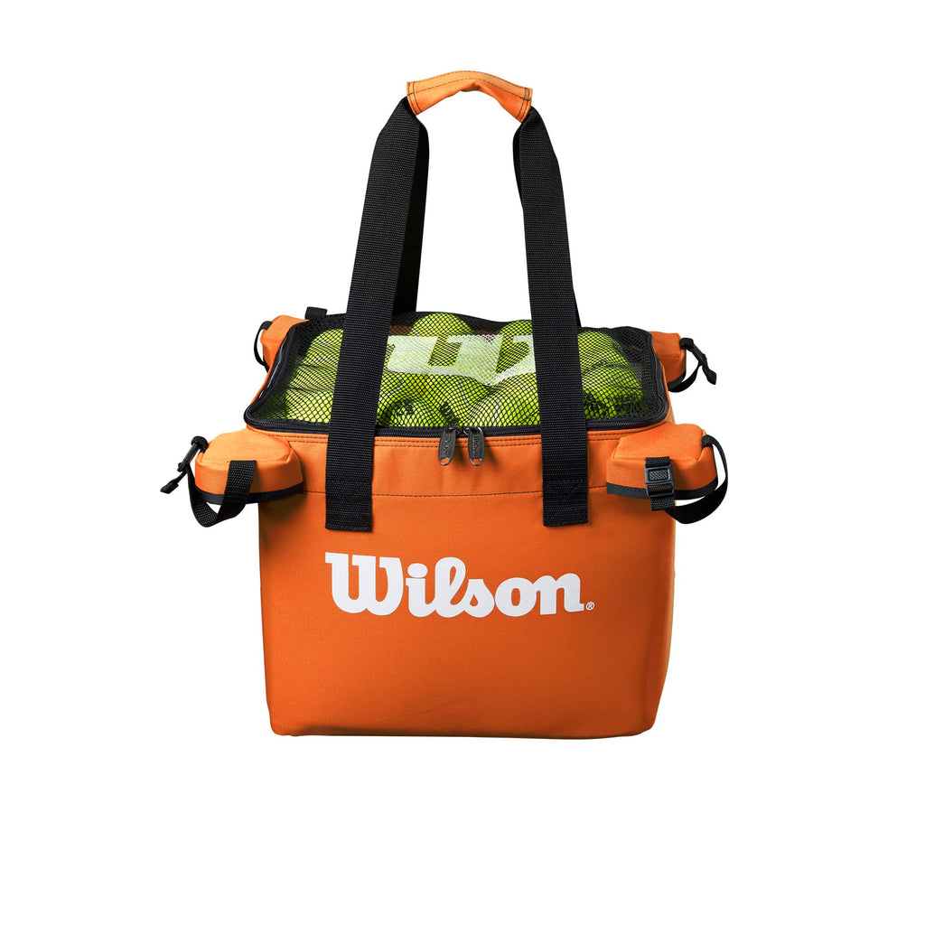 Wilson Tennis Ball Teaching Basket Bag | 150 Ball Capacity – Orange