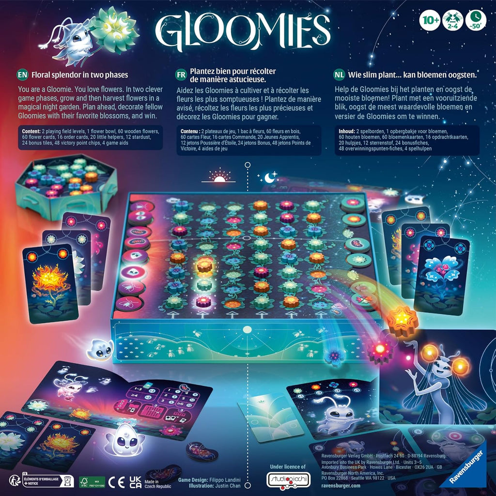 Ravensburger Gloomies – Strategy Board Game with Wooden Flower Pieces