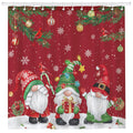 Arquiel Christmas Gnome Shower Curtain - Waterproof Polyester, 72x72 Inch