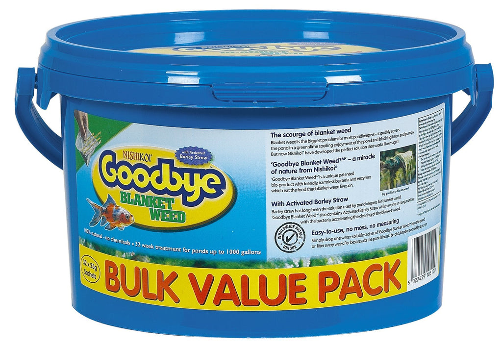 Goodbye Blanket Weed Treatment - Natural Pond Cleaner - 32 Pack