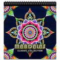 FUN LAVIE Mandala Adult Colouring Book – Spiral Bound Stress Relief Book
