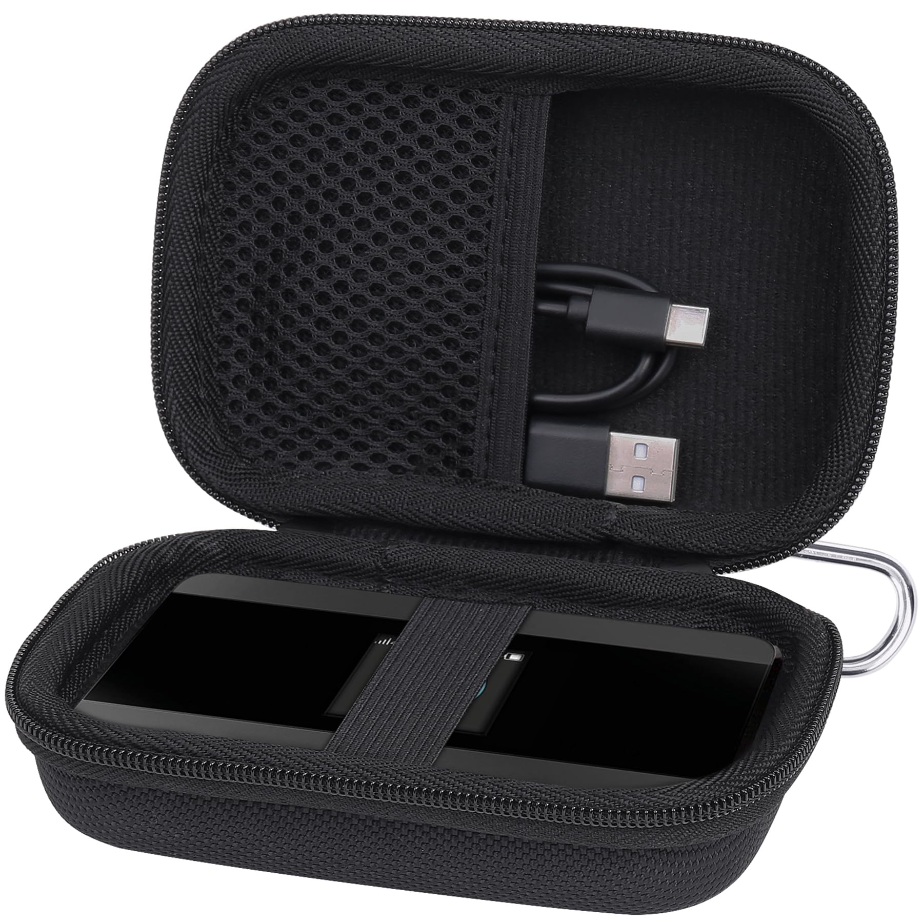 Aenllosi Hard Travel Case for TP-LINK M7350 4G LTE MiFi Hotspot - Black