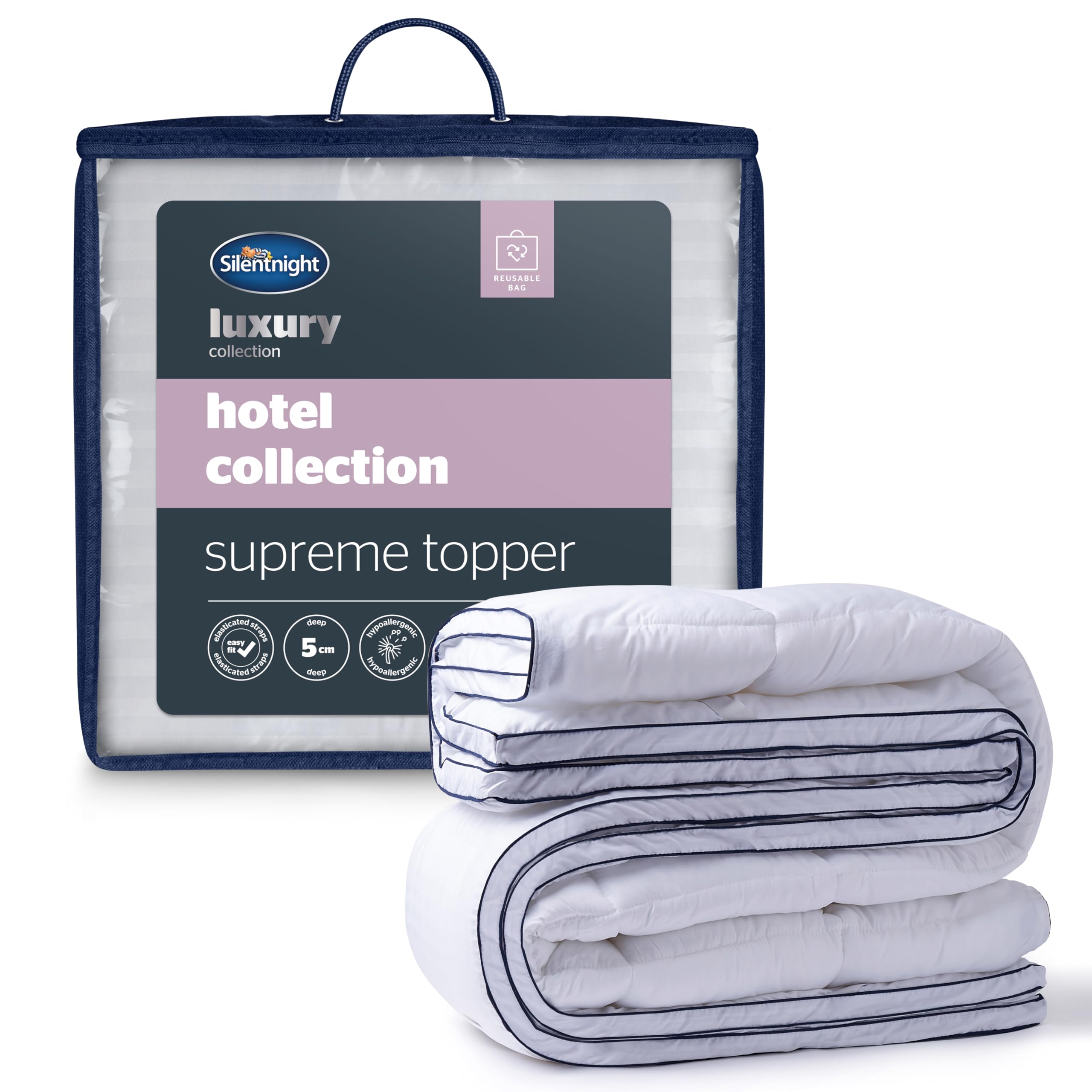 Silentnight Hotel Collection Mattress Topper | King Size 5cm Deep
