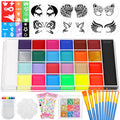 Face Painting Kit – 26 Color Oil Palette with Stencils & Brushes