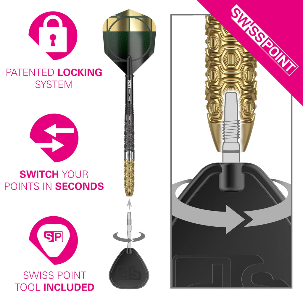 Target Darts Cult Envy 03 | 90% Tungsten 22g Swiss Point Steel Tip Set