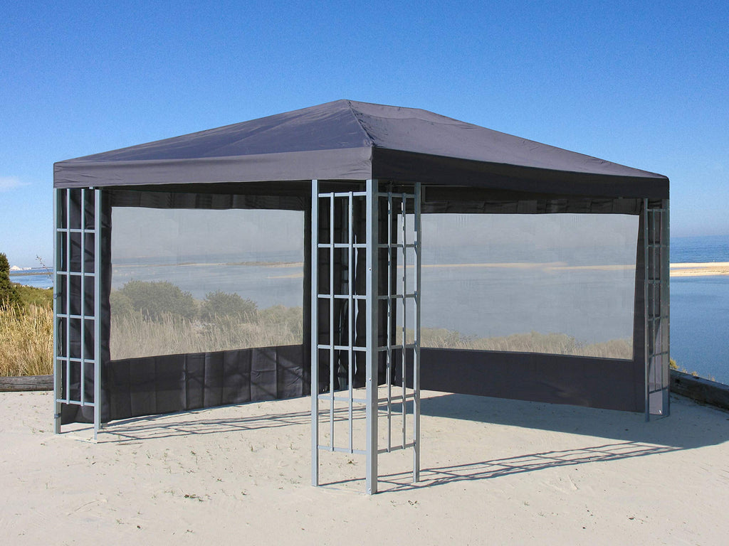 Jolof Store Gazebo Side Panels 3x4m | Anthracite Polyester with Window