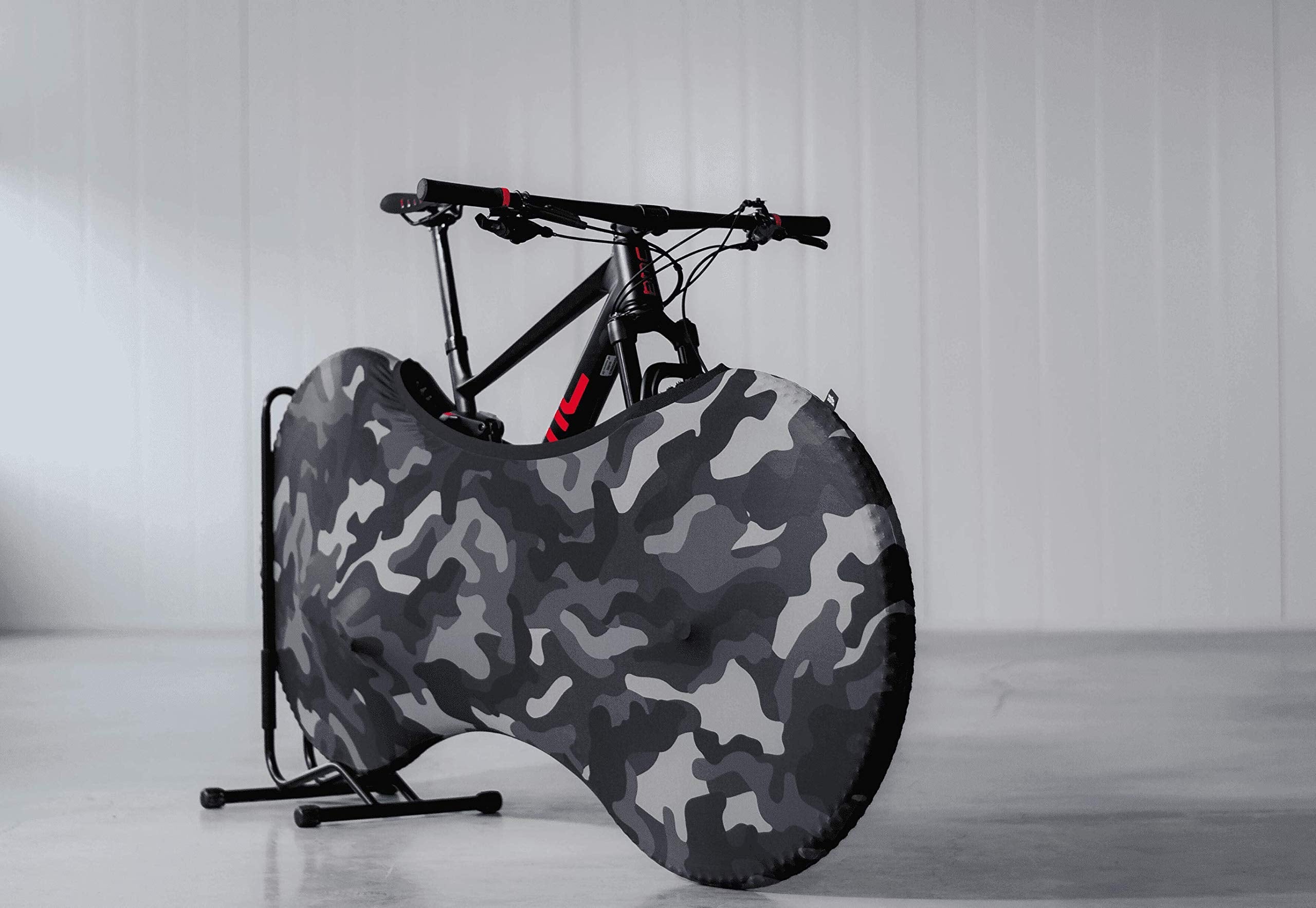 Velo Sock Indoor Bicycle Cover - Stretchy Dirt Proof Travel Guard - Camo