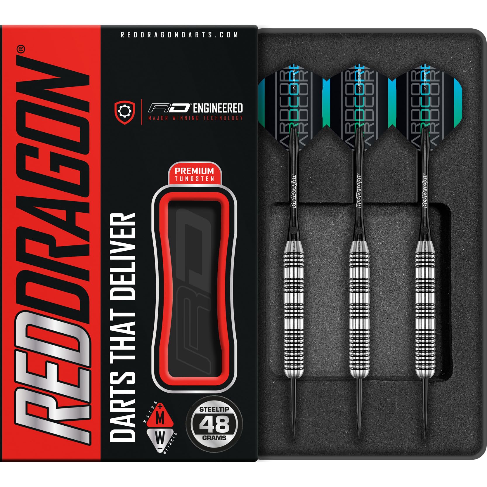 Red Dragon Bunker Buster 48g Tungsten Darts Set | Heavyweight Darts