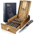 SYOKAMI 6-Piece Steak Knife Set | Non-Serrated Japanese Steel Full Tang