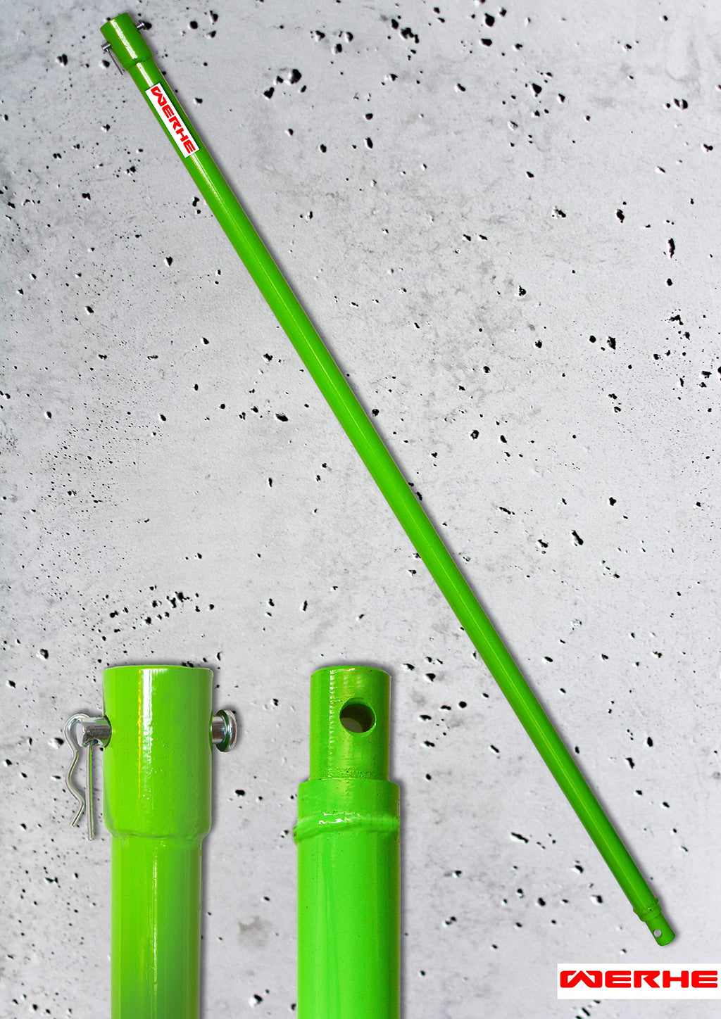 WERHE 600mm Earth Auger Extension Post | High Quality Steel Drill Bit