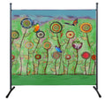 Jolof Store Room Divider – 180x178cm Green Flowers Privacy Screen