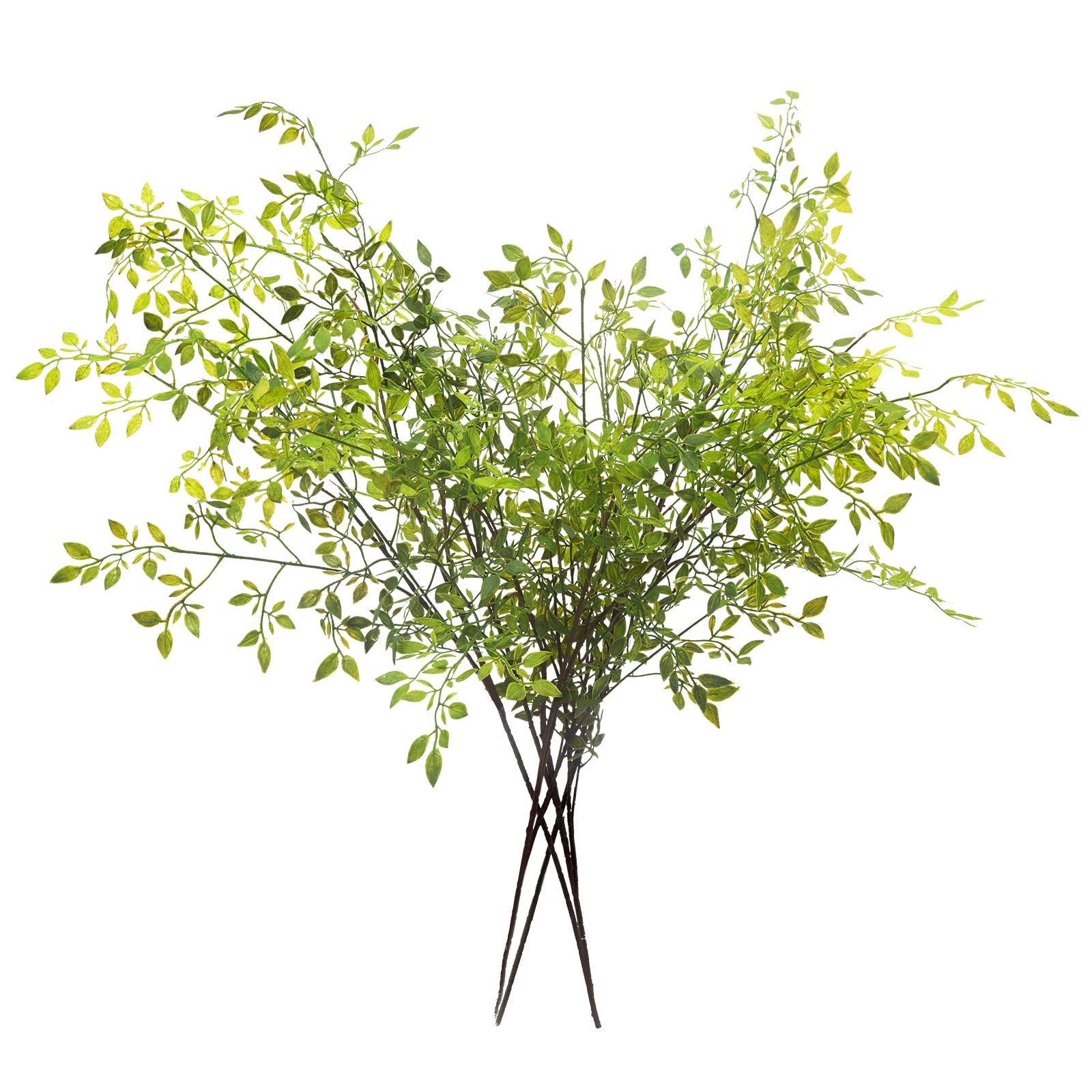 Melorca&Guilla 43.3" Green Nandina Faux Branches - 4PCS Artificial Plants