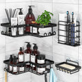 4-Pack Corner Shower Caddy – Stainless Steel Adhesive Shelf