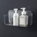 Ettori Shower Caddy | Wall Mounted Adhesive Bathroom Storage - Clear PET