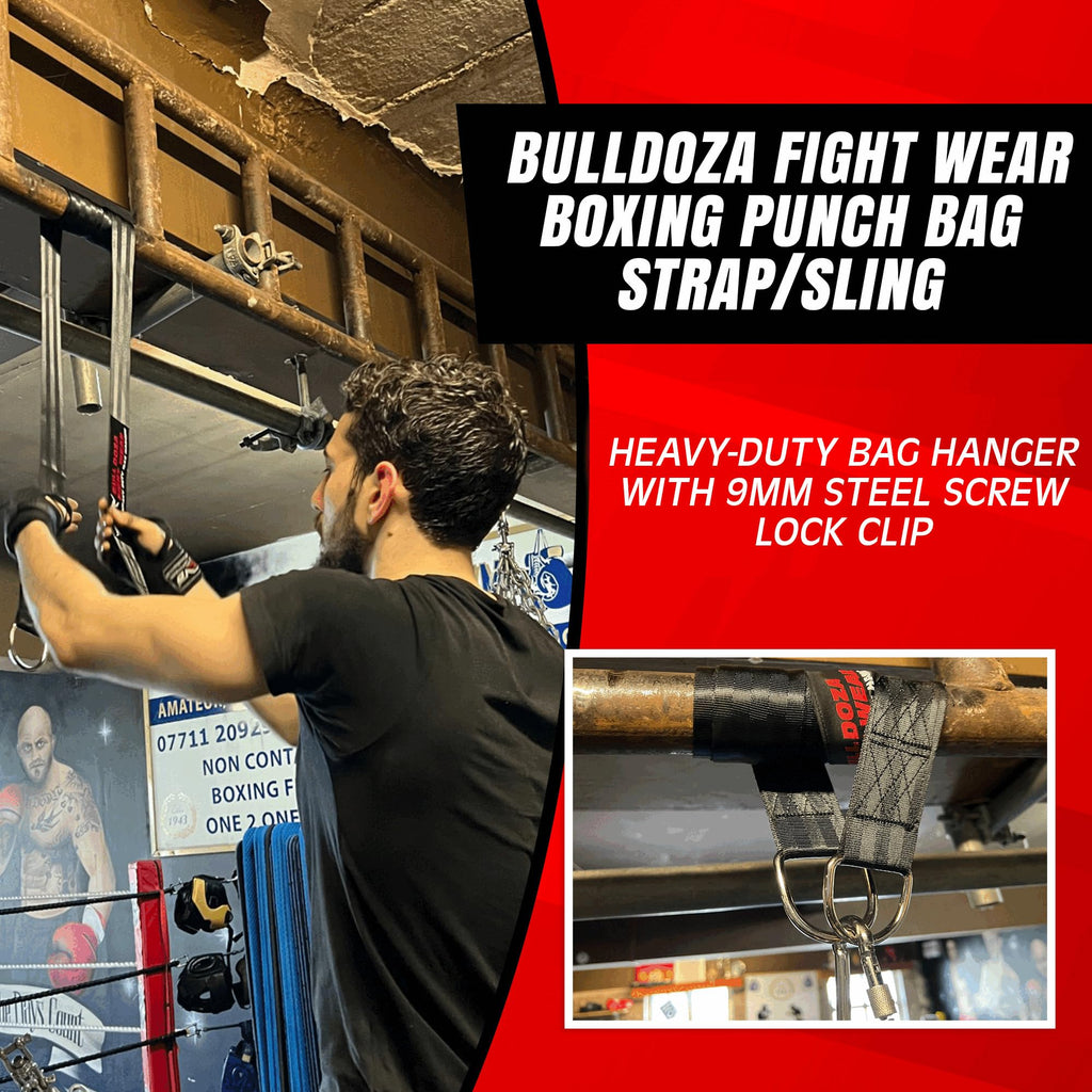 Bull Doza Fight Wear Heavy Duty Boxing Punch Bag Strap Hanger - 500lbs
