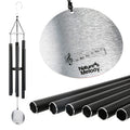 Nature's Melody Aureole Tunes Windchime – 36-Inch Black Recycled Aluminium