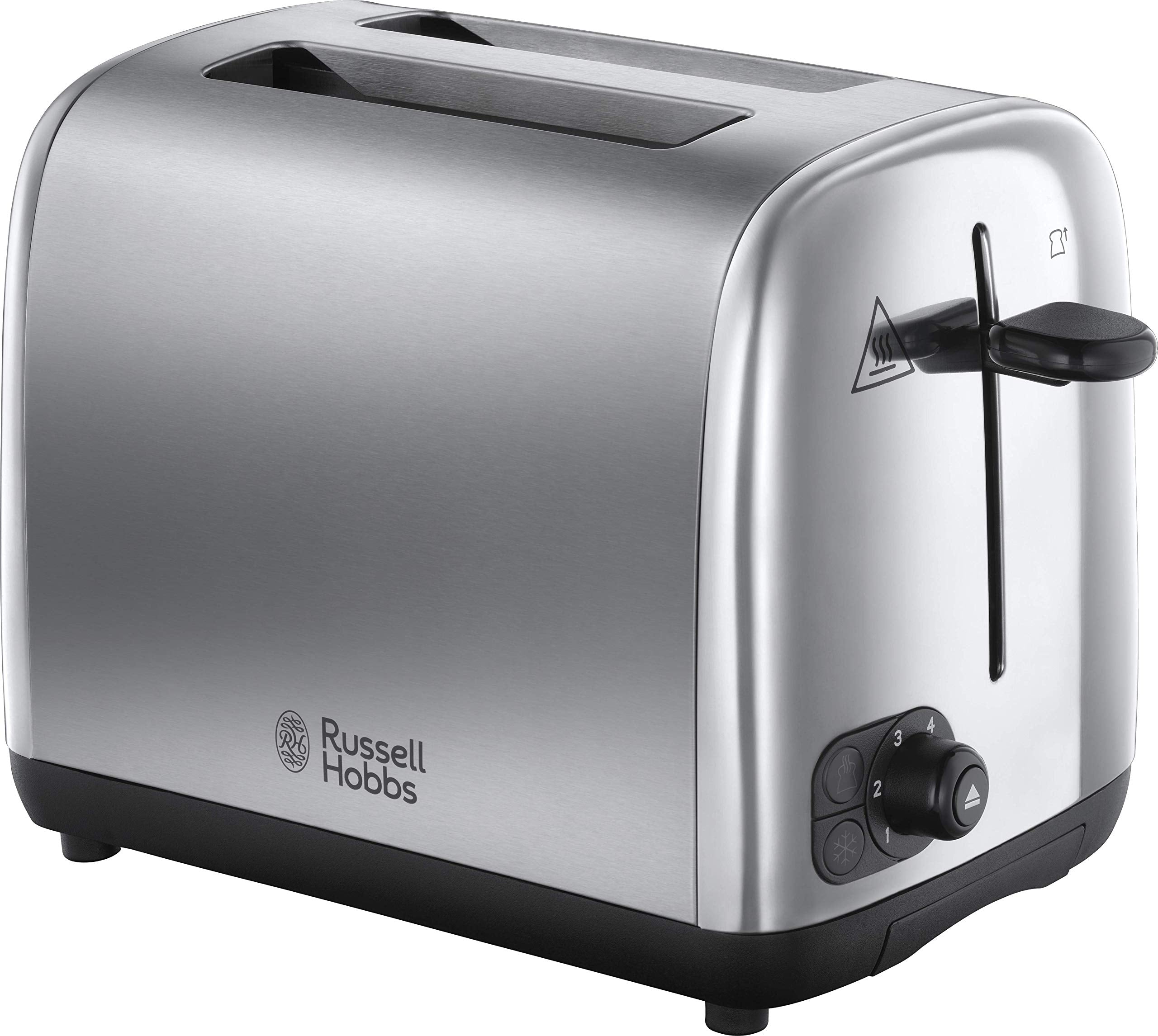 Russell Hobbs 2 Slice Toaster – Brushed Stainless Steel, 850W