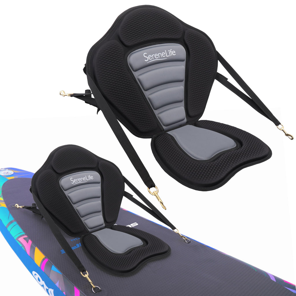 SereneLife Detachable Kayak & Paddleboard Seat - Adjustable EVA Foam