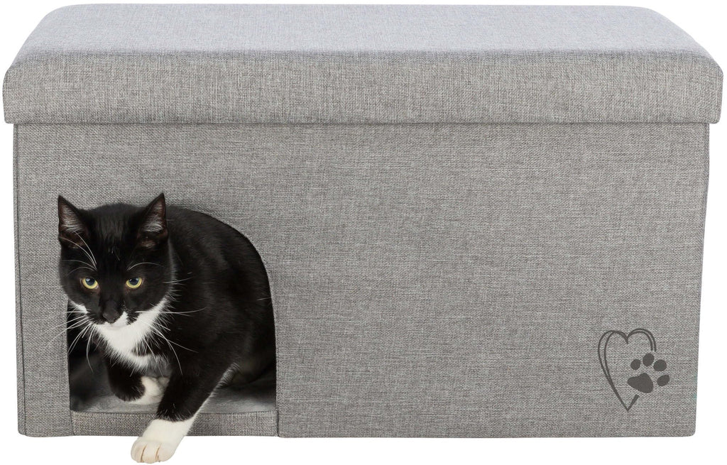 Trixie Kimy Cave – Foldable Woven Fabric Pet Bed for Cats and Dogs