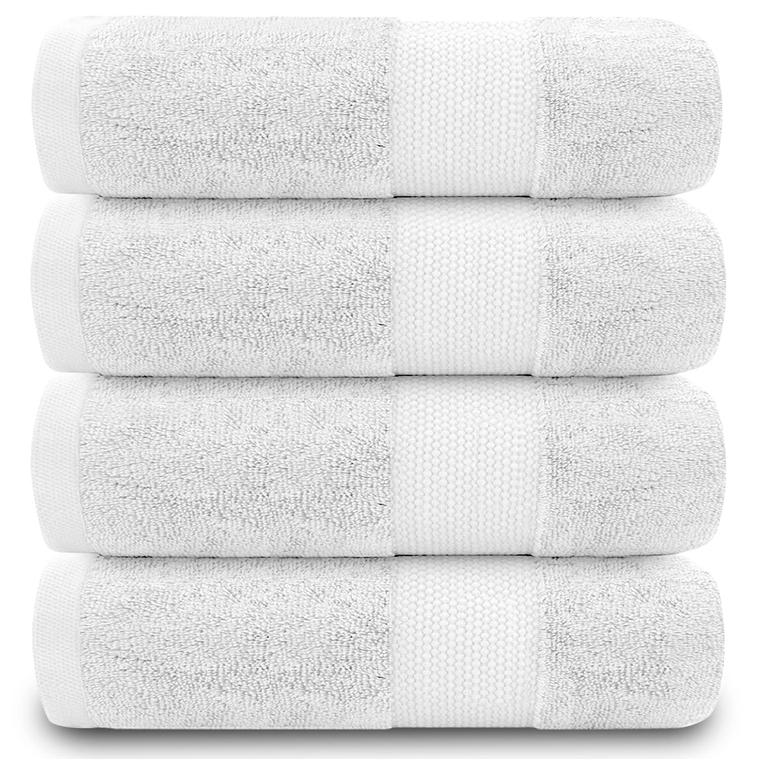 GC Gaveno Cavailia 100% Cotton Hand Towel Set – 700 GSM White 4PK