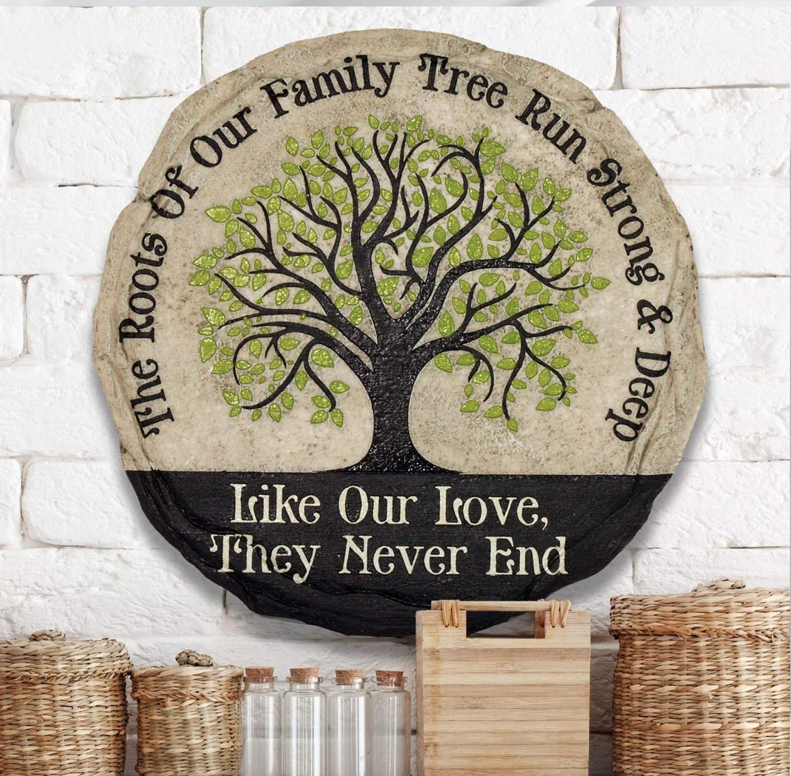 Spoontiques Nana's Garden Stepping Stone - Hand-Painted Resin Wall Plaque
