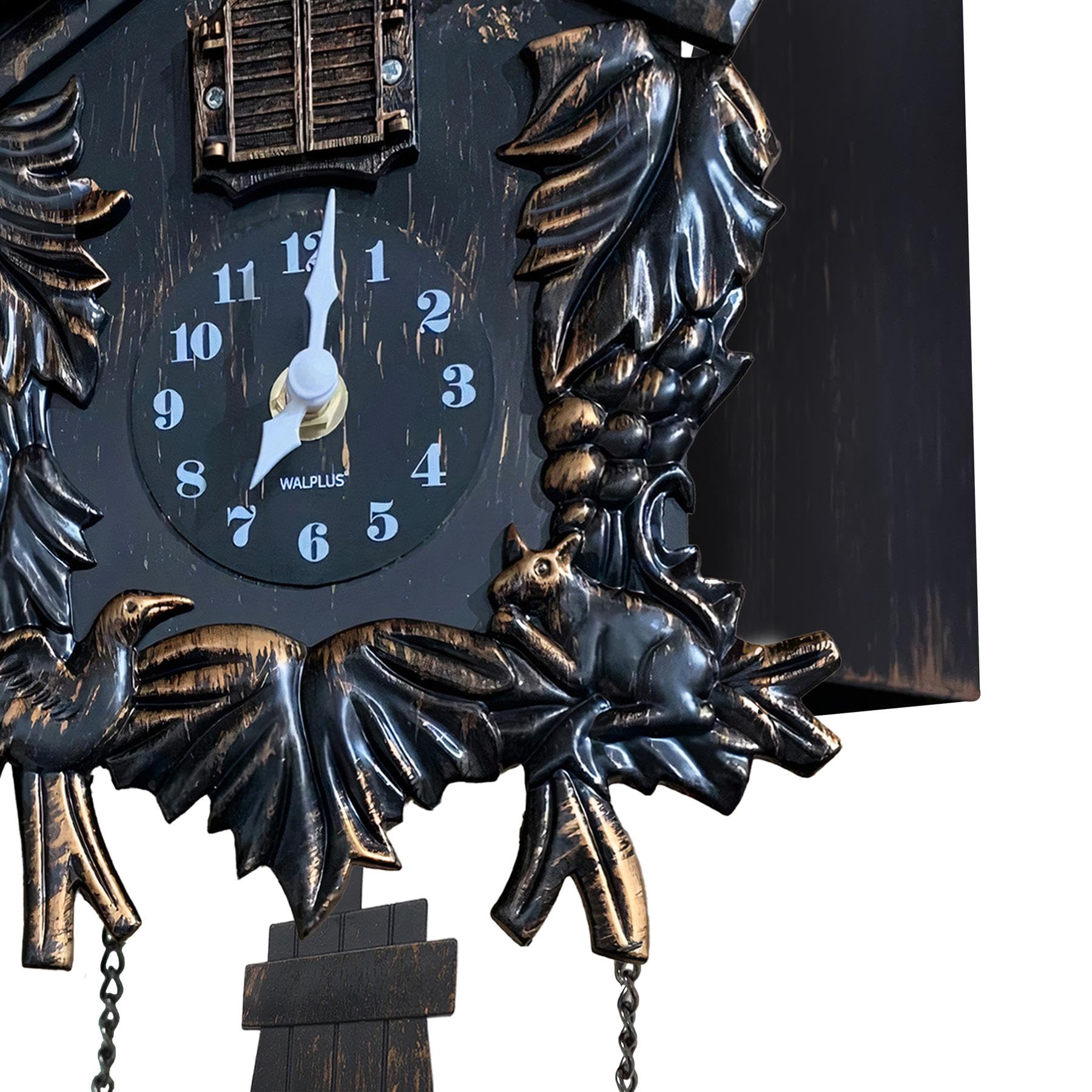 Walplus Black Forest Cuckoo Clock – Vintage Quartz Wall Decor