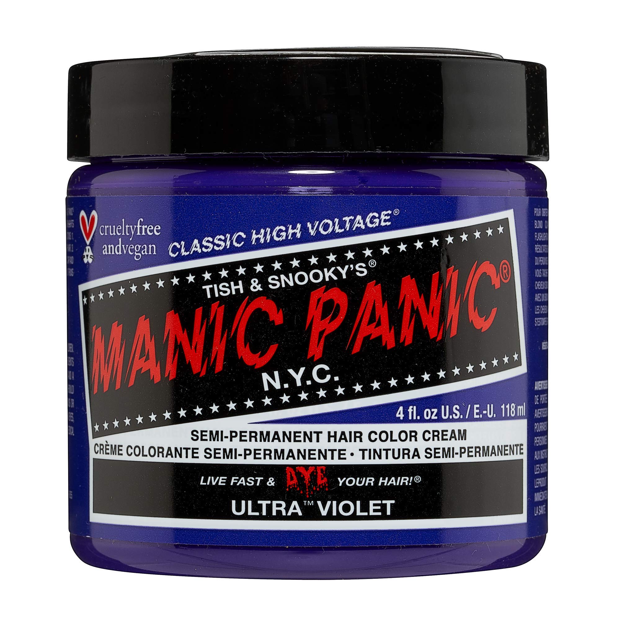 Manic Panic Ultra Violet Semi-Permanent Hair Dye - Vegan Cream 118ml